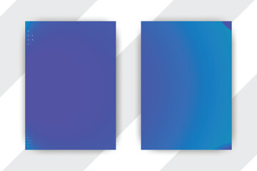 Blue gradient brochure mockup, angled background, design template