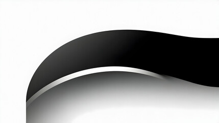 Abstract Black Wave Design