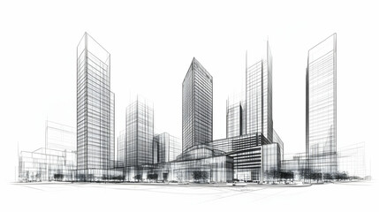 Modern Cityscape Architectural Design