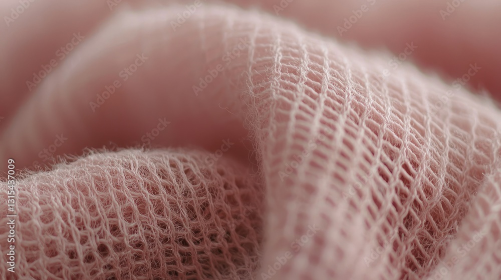 Poster soft pink fabric, with a delicate net-like pattern. gentle texture and light color