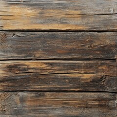 Fototapeta premium Weathered brown wood planks background texture. (1)