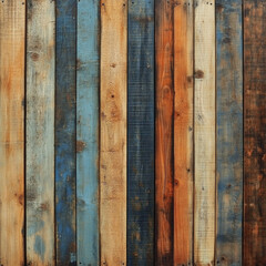 Colorful rustic wooden planks background texture. (1)