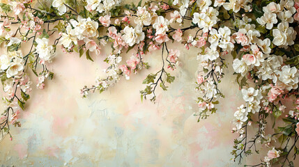 Spring Floral Backdrop Background