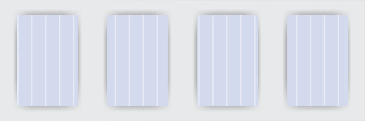 Four vertical striped panels on a neutral background, website template