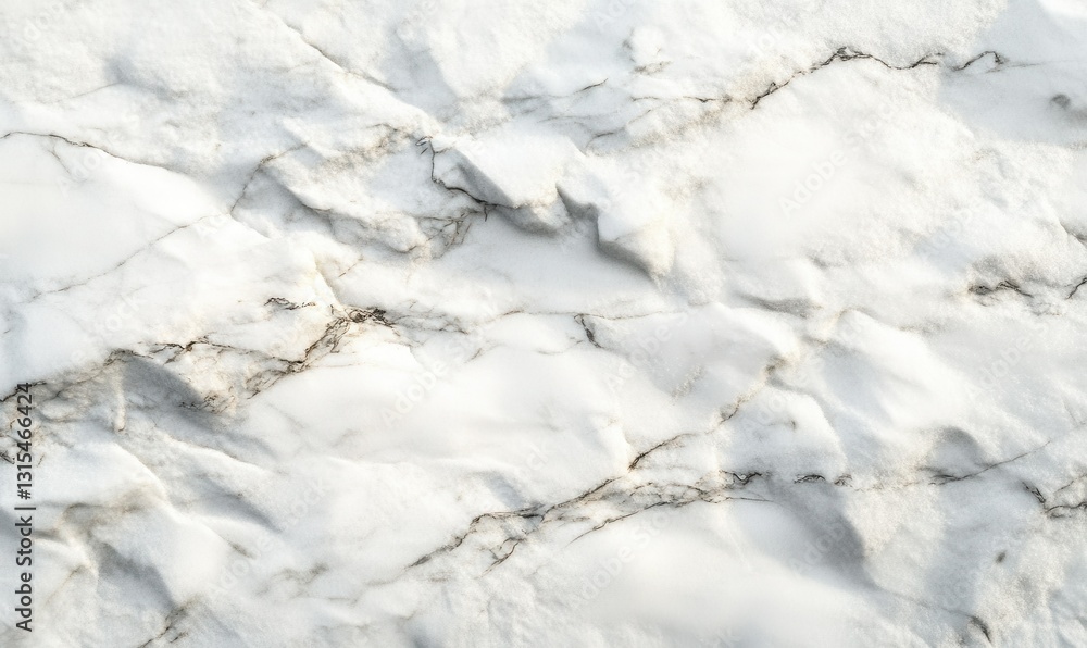 Poster luxurious white marble texture with subtle gray veins, softly illuminated by diffused light creating