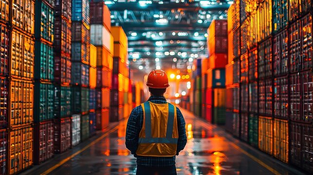 Economic and social dynamics of longshoremen strike affect cargo loading and unloading operations at major port influencing shipping and distribution problems in the industry