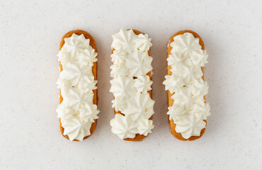 Three tiny cakes