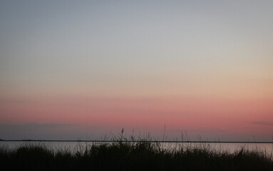 sunrise over the lake