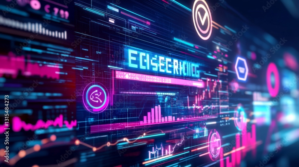 Poster optimise your search engine in bold text illuminating gigapixel insights for better visibility