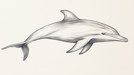 Obraz premium Dolphin swimming gracefully ocean depths gigapixel image underwater environment side view marine elegance