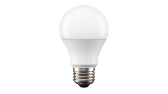 Bright White LED Light Bulb Energy Efficient Modern Home Lighting Design Lamp Decor House Clean Power Simple Device     