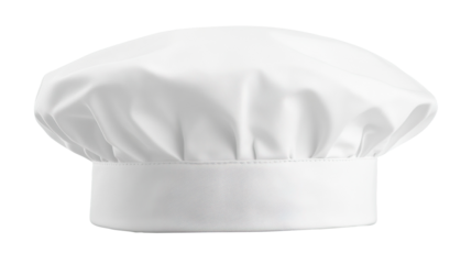 White chef hat, isolated, kitchen, cooking, food background, menu design