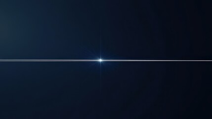 Gleaming ethereal linear light effect with striking starburst prominence