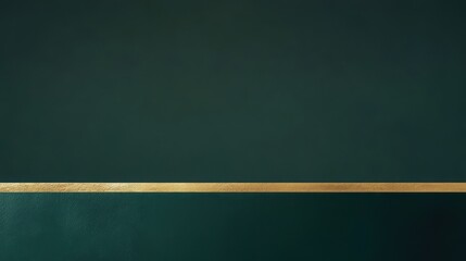 Emerald canvas accented with delicate golden stripe of refined elegance