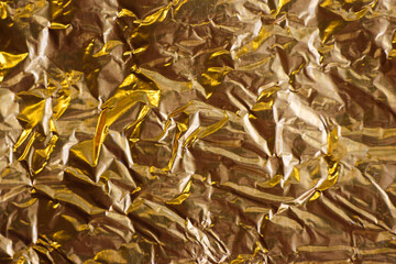 artistic background from golden foil