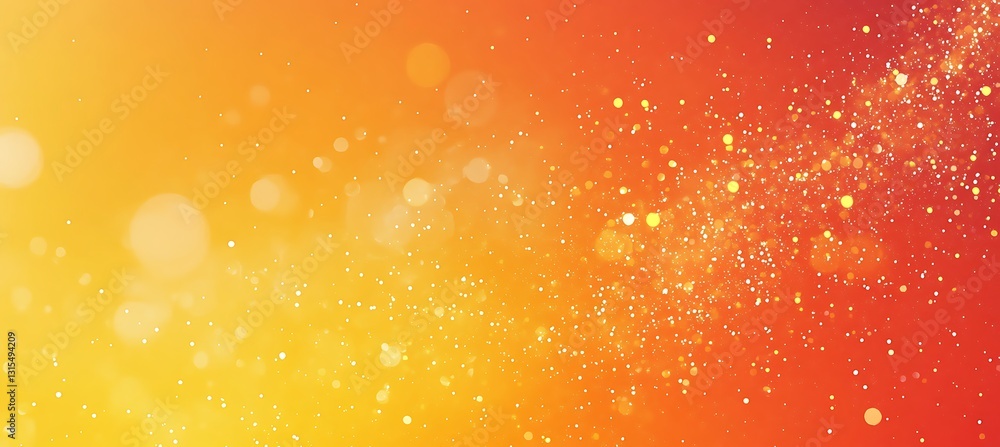 Poster shiny and smooth gradient backdrop with yellow and orange hues, featuring a subtle sparkle for a rad