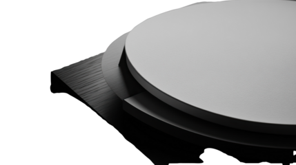 Empty stage, circular platform, dark background, product display