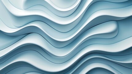 Obraz premium Elegant abstract background features curved white wavy shapes, perfect for banners and decorative cover designs.