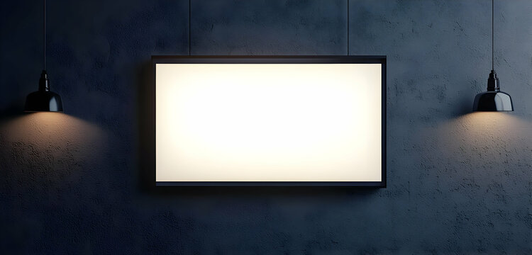 A sleek lightbox mockup, ideal for dynamic and creative branding.