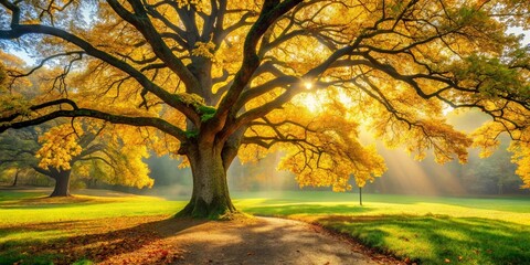 autumn landscape with trees