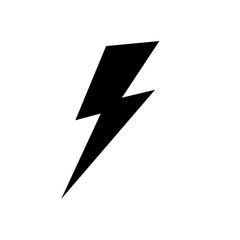 lightning bolt isolated on black