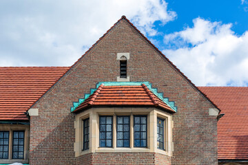 Classic Gothic-inspired architecture of Immanuel Deaf Church in Brighton, Massachusetts, USA
