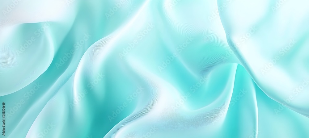 Poster serene gradient background with a blended turquoise and teal hue featuring subtle ripple patterns
