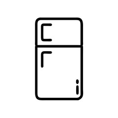 Freezer icon in minimalist style, home appliance concept