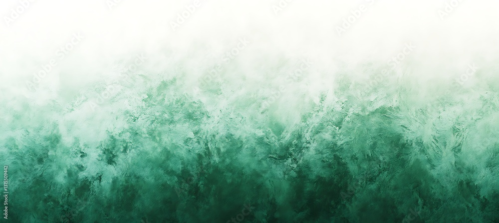 Poster emerald green to seafoam green gradient background with smooth blending and matte finish for a soft 