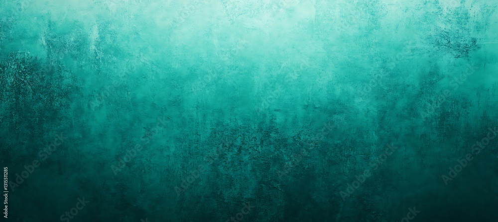 Poster abstract backdrop with blended cyan and teal shades, featuring a smooth and reflective gradient effe