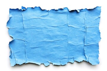 Obraz premium Blank blue cardboard piece torn with design texture 