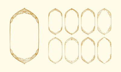 Elegant Decorative Frame with Islamic Motif.