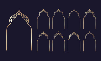 Decorative Islamic Vintage Window Design.