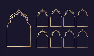 Elegant Decorative Frame with Islamic Motif.