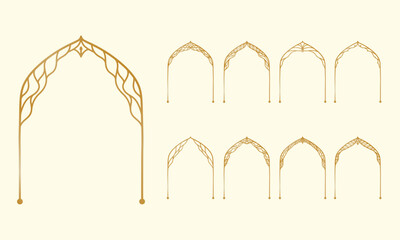 Elegant Decorative Frame with Islamic Motif.