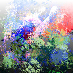 印象的な質感を表現したした抽象画