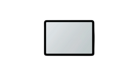 blank screen , mockup tablet pc isolated on white background , transparent png 