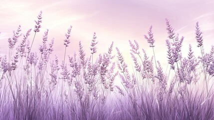 Fototapeta premium Lavender field at sunrise