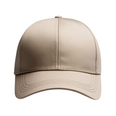 Fototapeta premium Stylish beige cap featuring a classic design, perfect for casual outings and outdoor activities, png, cutout 
