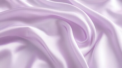 Fototapeta premium Delicate lavender satin folds creating a soft and luxurious textile texture
