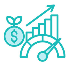 Return On Investment  Icon Element For Design