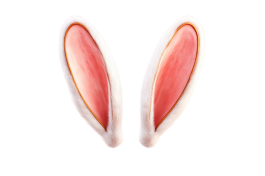 Rabbit ears isolated on transparent background
