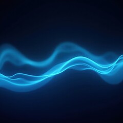 Abstract blue waves in dark space