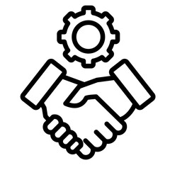 Collaboration  Icon Element For Design