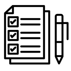Fototapeta premium Evaluation Icon Element For Design