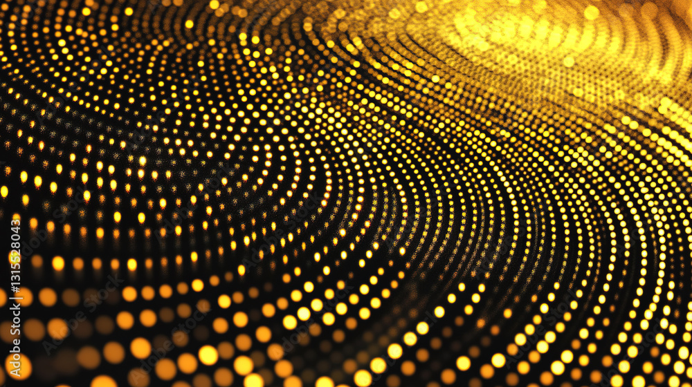 Poster dynamic golden patterns abstract art digital graphics creative design studio environment visual expr