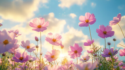 Fototapeta premium cloudy spring sky,