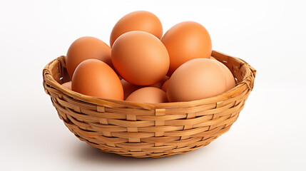 Eggs in a basket illustration ~ Created using Generative AI