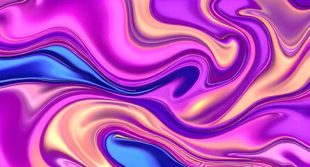 A seamless abstract design with flowing purple waves and colorful curves, creating a smooth, fluid texture that evokes a sense of motion and light