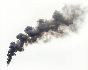 Dark Smoke Plume for Outdoor Air Pollution.